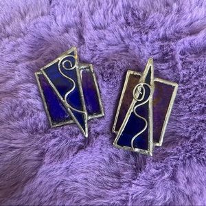 Unique Stained Glass Earrings